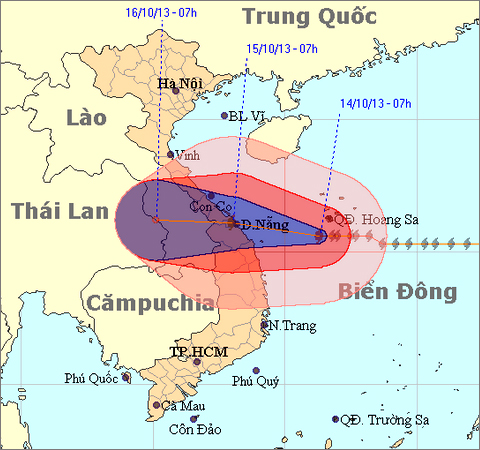 Typhoon Nari in Vietnam