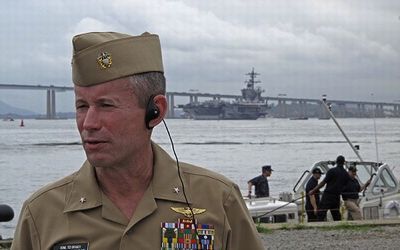 Vice Admiral Ted Branch is Director of Navy Intelligence. 