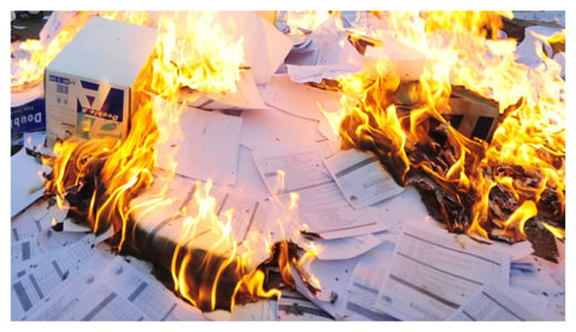 Burning Papers