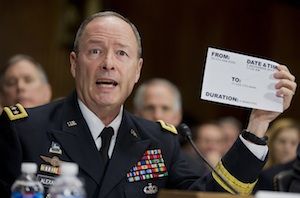 Click to enlarge The National Security Agency director, Gen. Keith Alexander