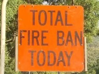 Click to enlarge fire ban sign