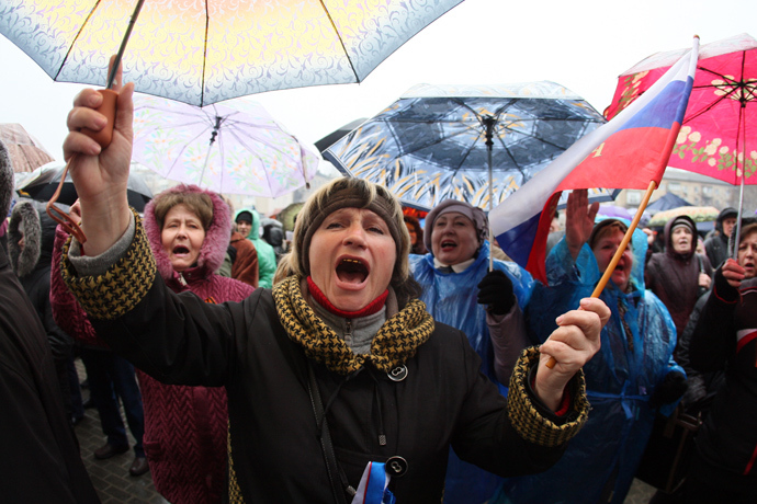 Pro-Russian protesters