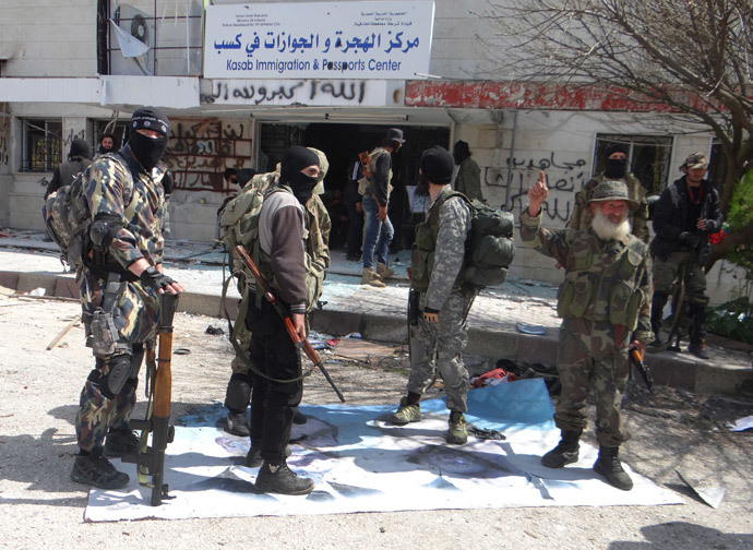 Click to enlarge Syrian militants