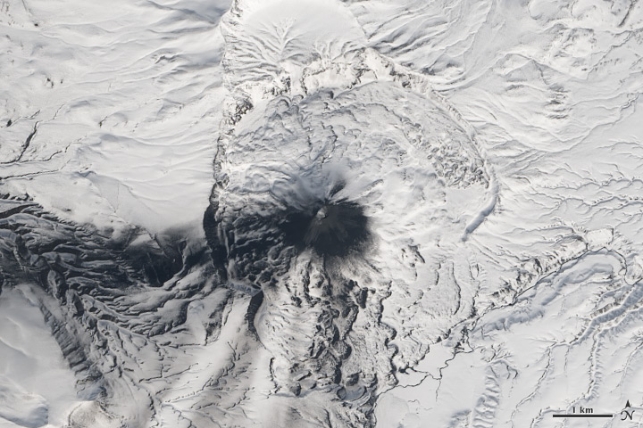 Karymsky Volcano in Kamchatka Peninsula