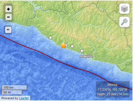 Earthquake 6.0 in Mexico