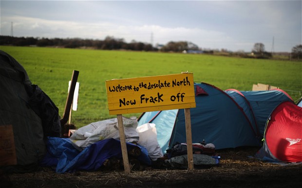 Click to enlarge anti-gas fracking activists