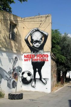 boy, soccer ball, need food