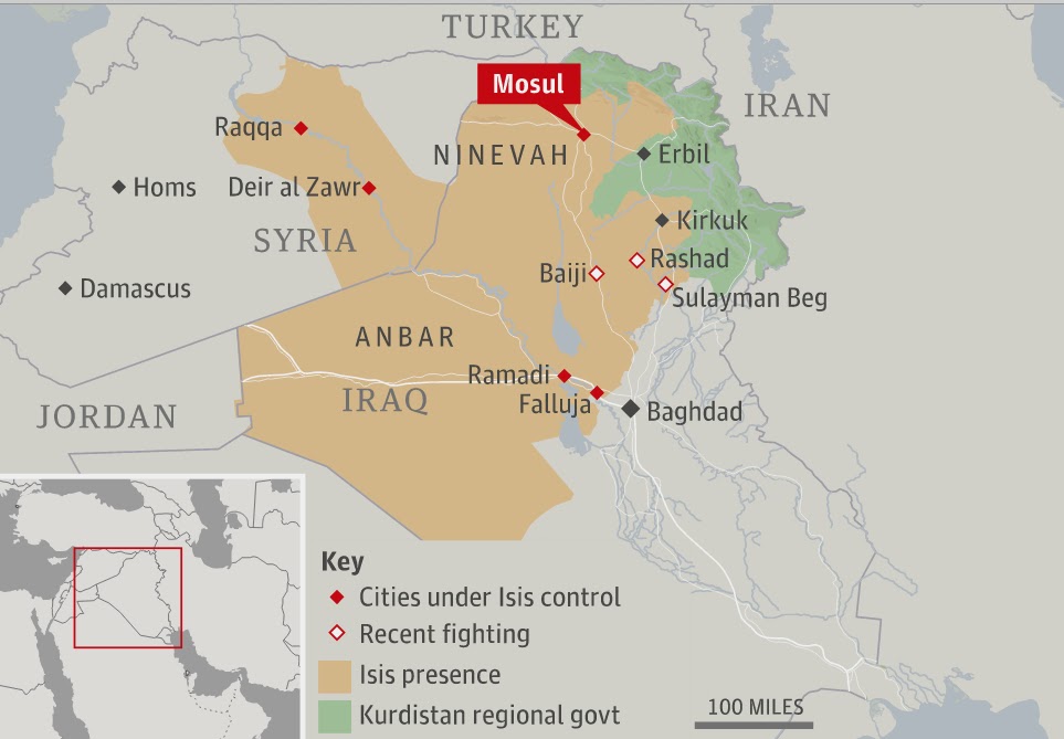 Click to enlarge Iraq isis map