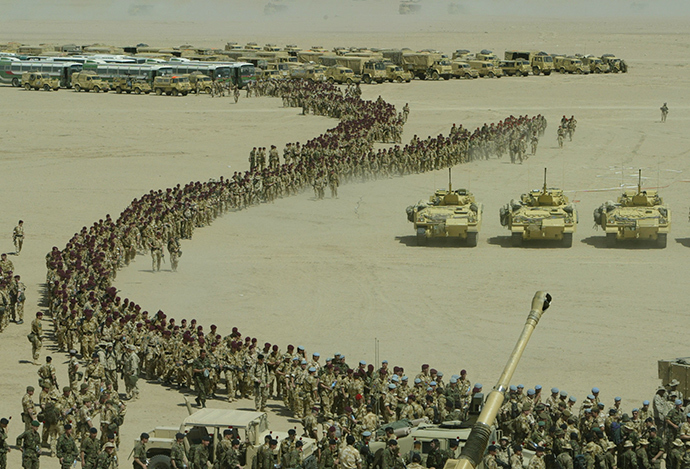 General Conway in Kuwait desert