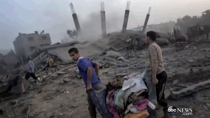 Gaza under bombardement