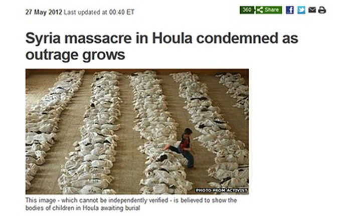 Iraq massacre but used in Syria