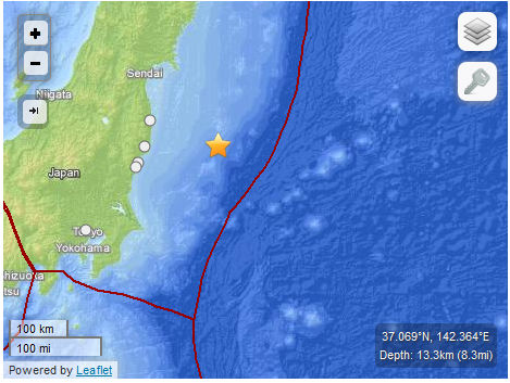 Earthquake 6.8 Japan