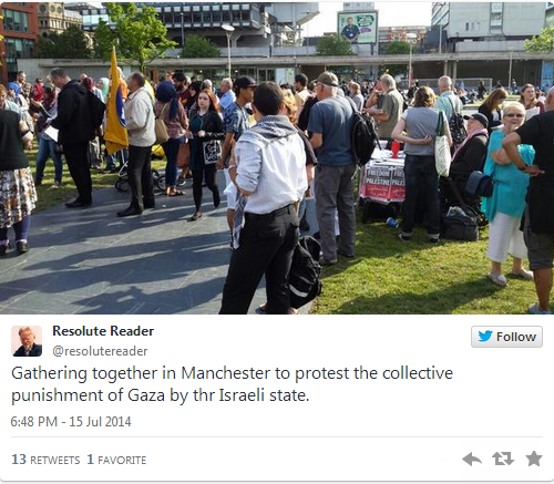 manchester bbc protests