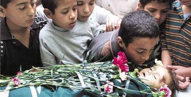 children at child funeral