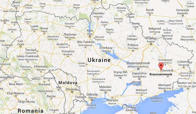 Click to enlarge Map of Donetsk