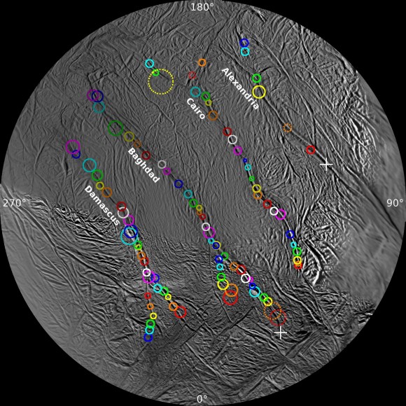 Map of Enceladus’ Geyser Basin 