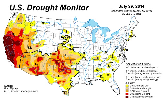 us drought monitor