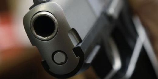 Handgun closeup