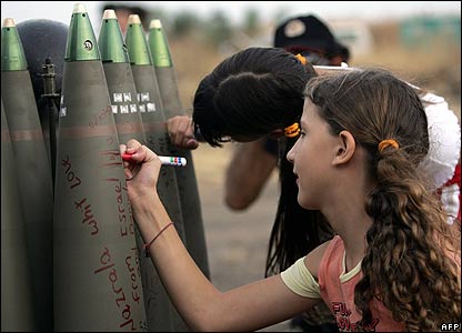 Israeli Children Signs Bombs to Kill Arab Children