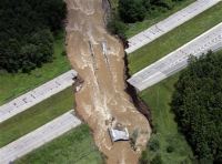 Flooded NY Highway