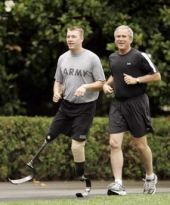 Bush and Amputee Running
