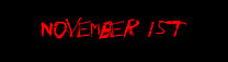 November 1st
