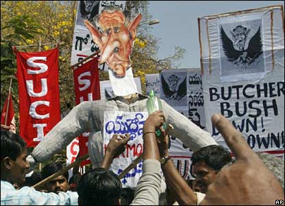 Anti-Bush rallies