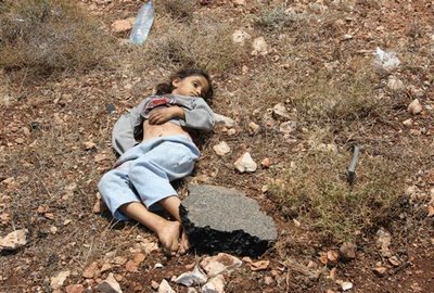 Dead Lebanese Child Killed by Israeli War Criminals