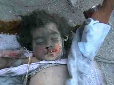 Dead Lebanese Child - Killed by Israelis