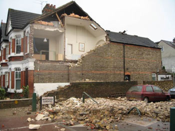 Tornado,London street