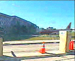 A 757 hitting the Pentagon