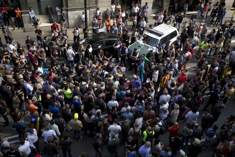 Catalan independence demonstrators