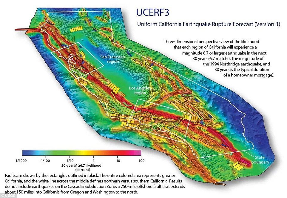california fault lines earthquake