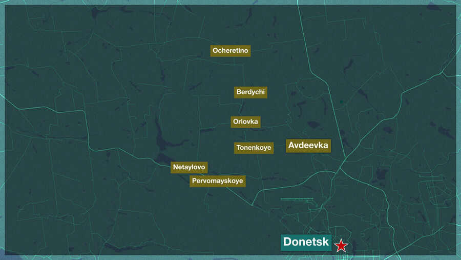 Map part of Ukraine