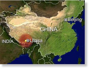 Click to enlarge Tibetan capital of Lhasa