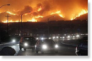 Click to enlarge LA Fire 101308