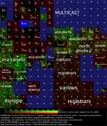 Internet address map