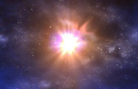 Click to enlarge An artist's concept of a gamma-ray burst.