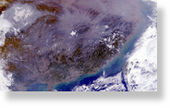 Click to enlarge Satellite photo of pollution clouds
