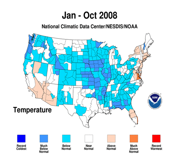 US Temps 2008