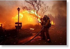 Click to enlarge Fire in Sylmar, California