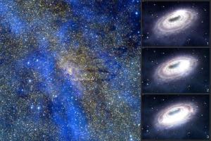 Colour composite image of the central region of our Milky Way galaxy