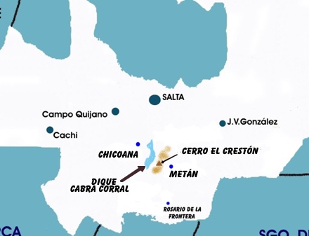 Chicoana area map