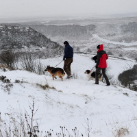 Icy conditions as snow hits Britain 