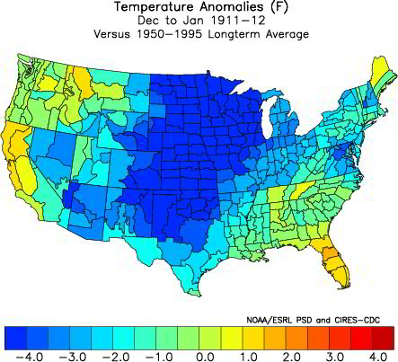 Temperatures 1911/1912