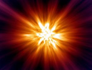Conceptual computer artwork representing the origin of the universe 