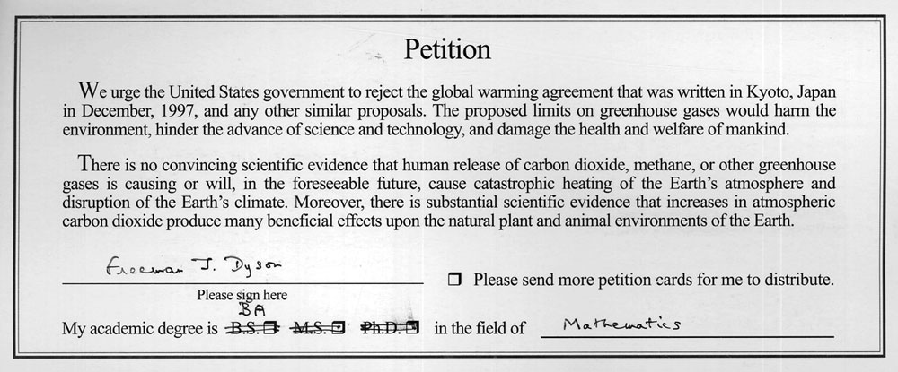 climate petition
