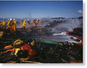 Click to enlarge Exxon Valdez oil spill in 1989
