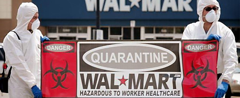 Click to enlarge Wal-Mart activists