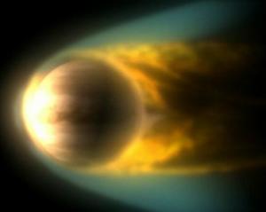 Interaction between Venus and the solar wind